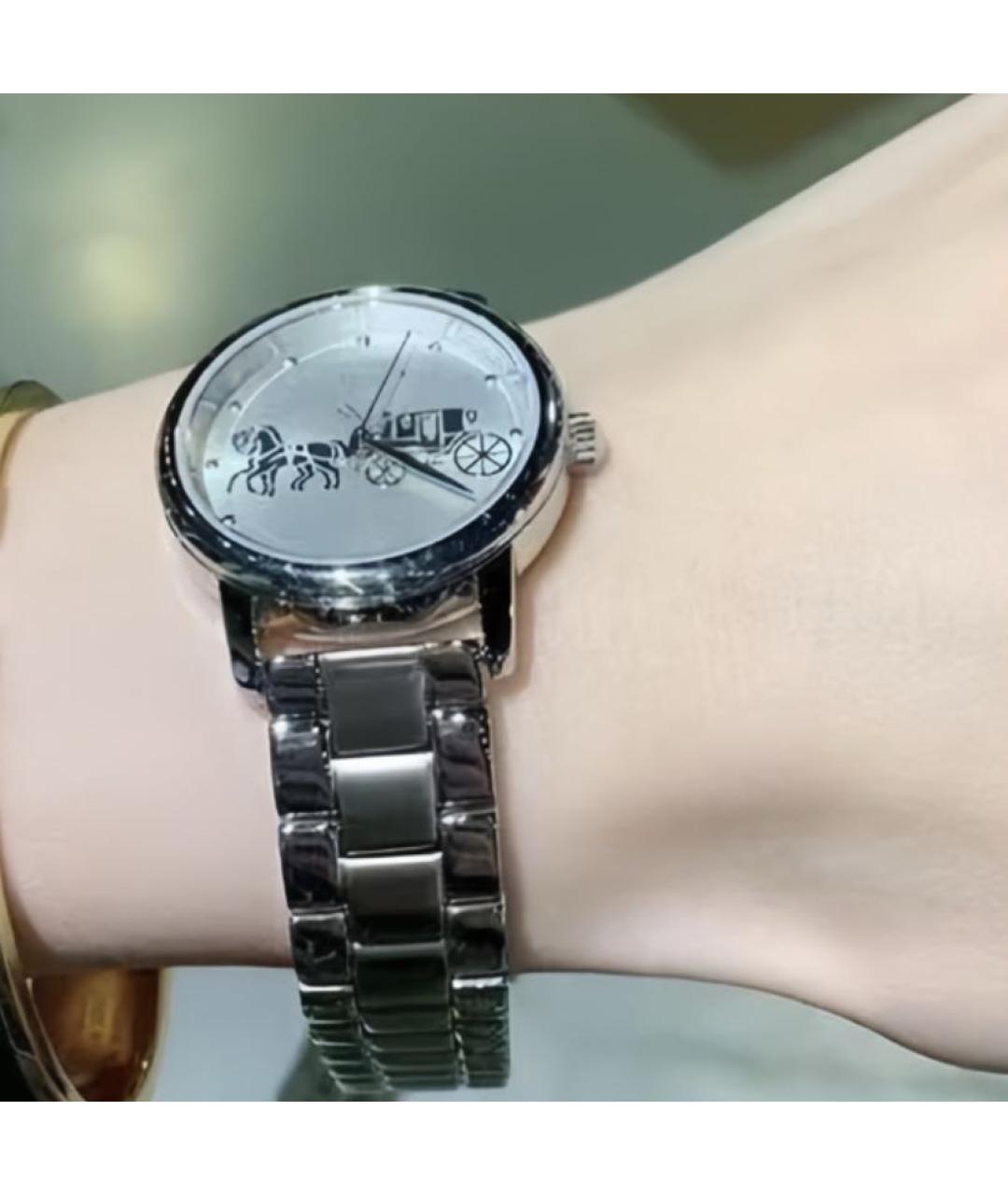 COACH Серебряные стальные часы, фото 6