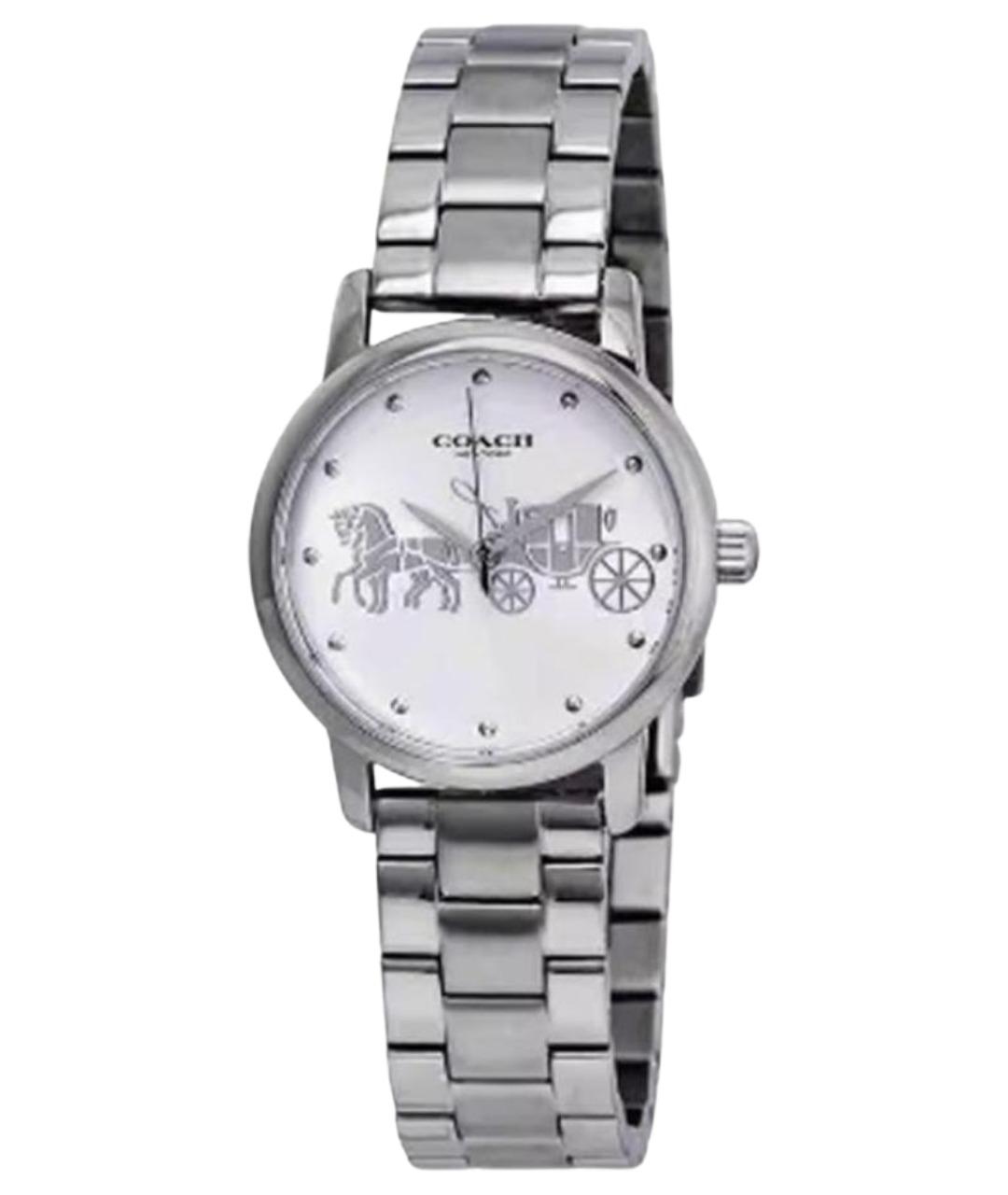 COACH Серебряные стальные часы, фото 1