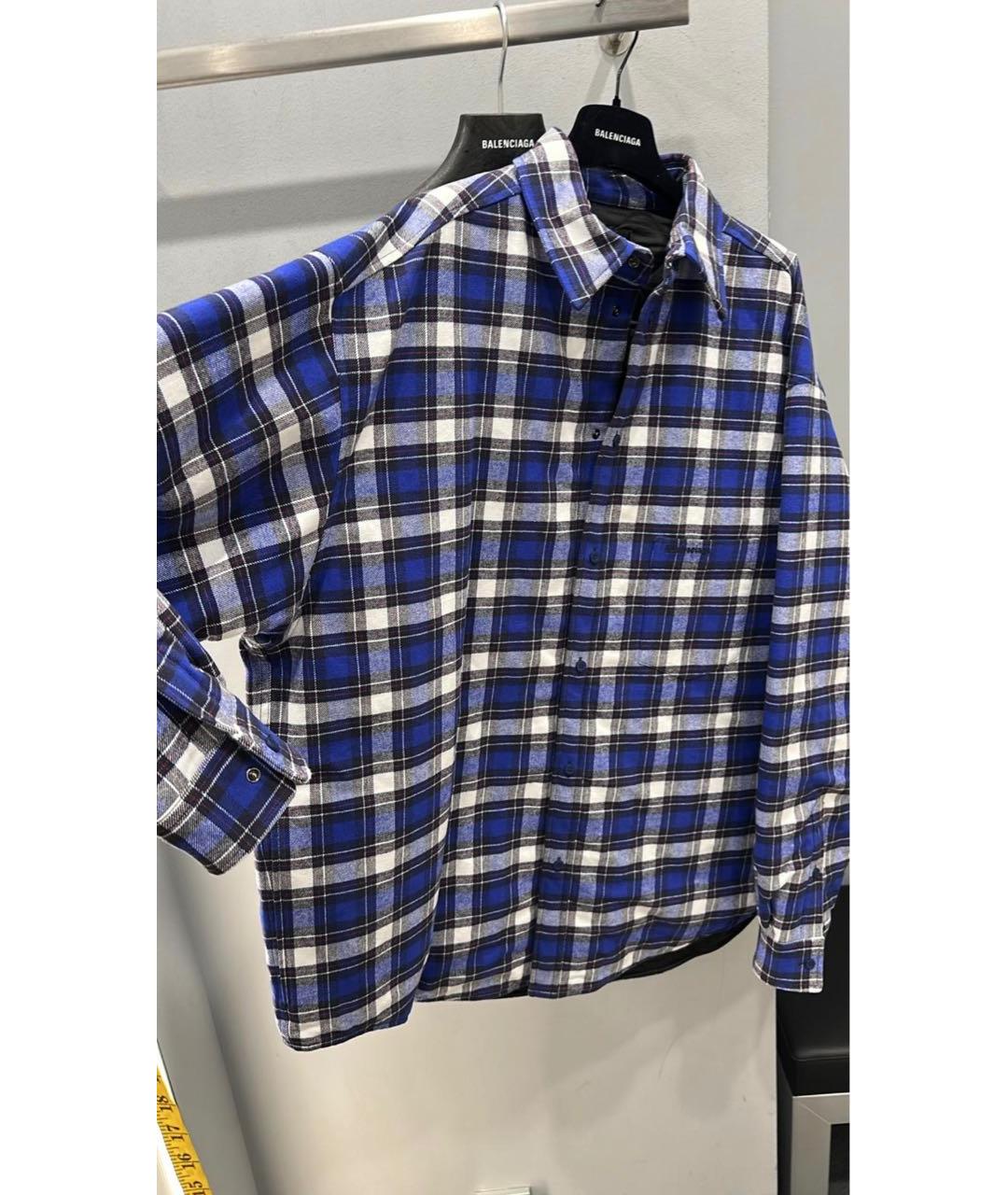 BALENCIAGA Темно-синяя хлопко-эластановая куртка, фото 6