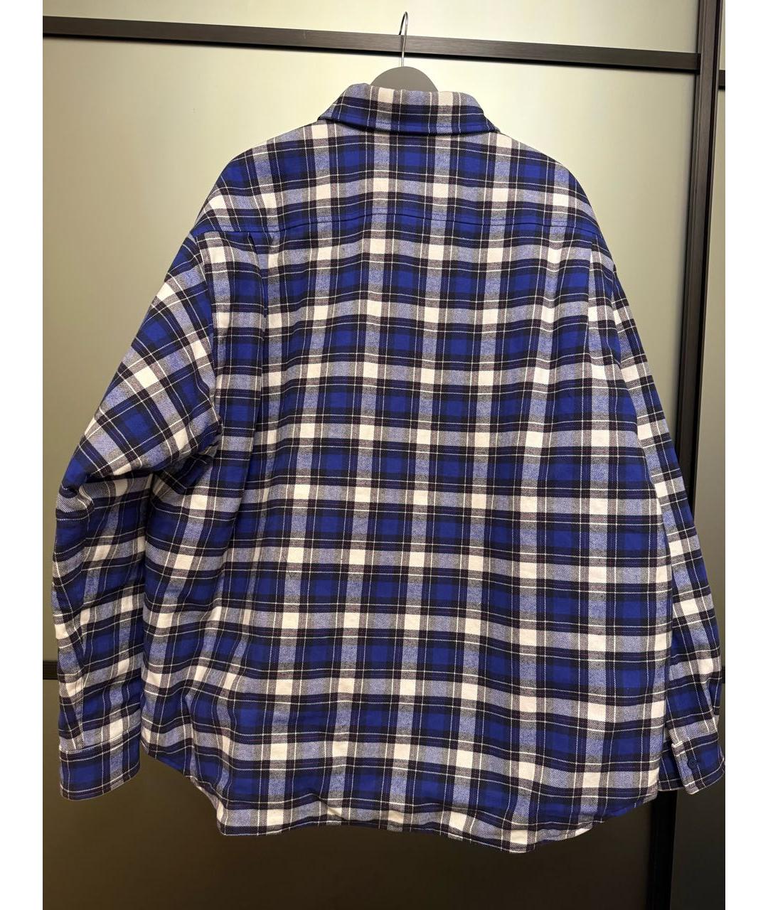 BALENCIAGA Темно-синяя хлопко-эластановая куртка, фото 2