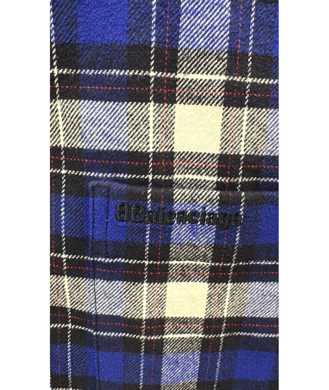 BALENCIAGA Темно-синяя хлопко-эластановая куртка, фото 4