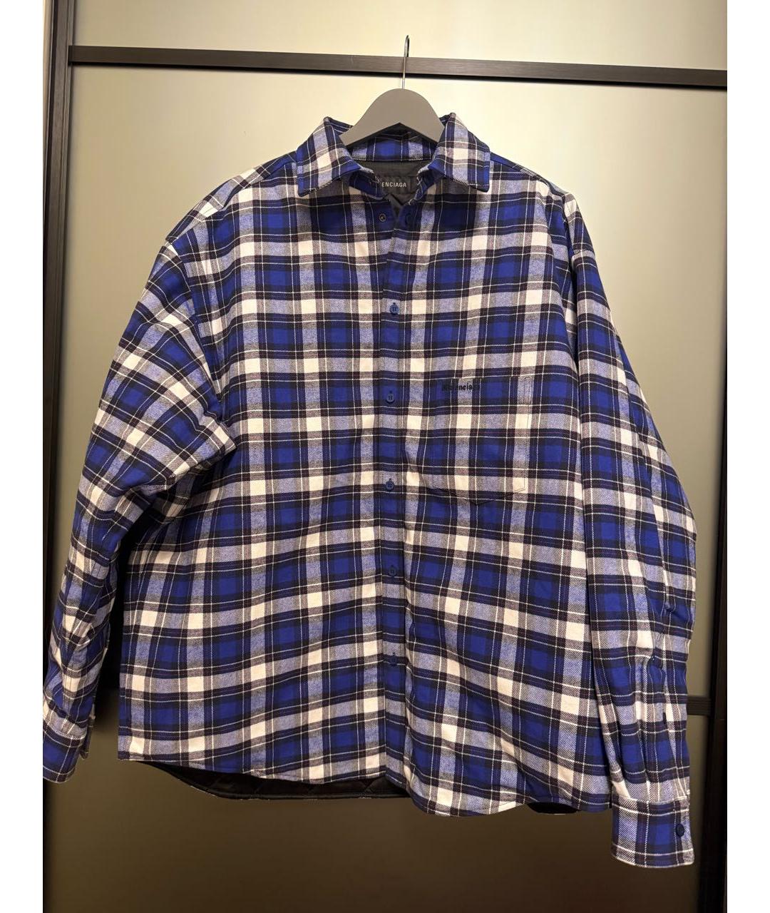 BALENCIAGA Темно-синяя хлопко-эластановая куртка, фото 9