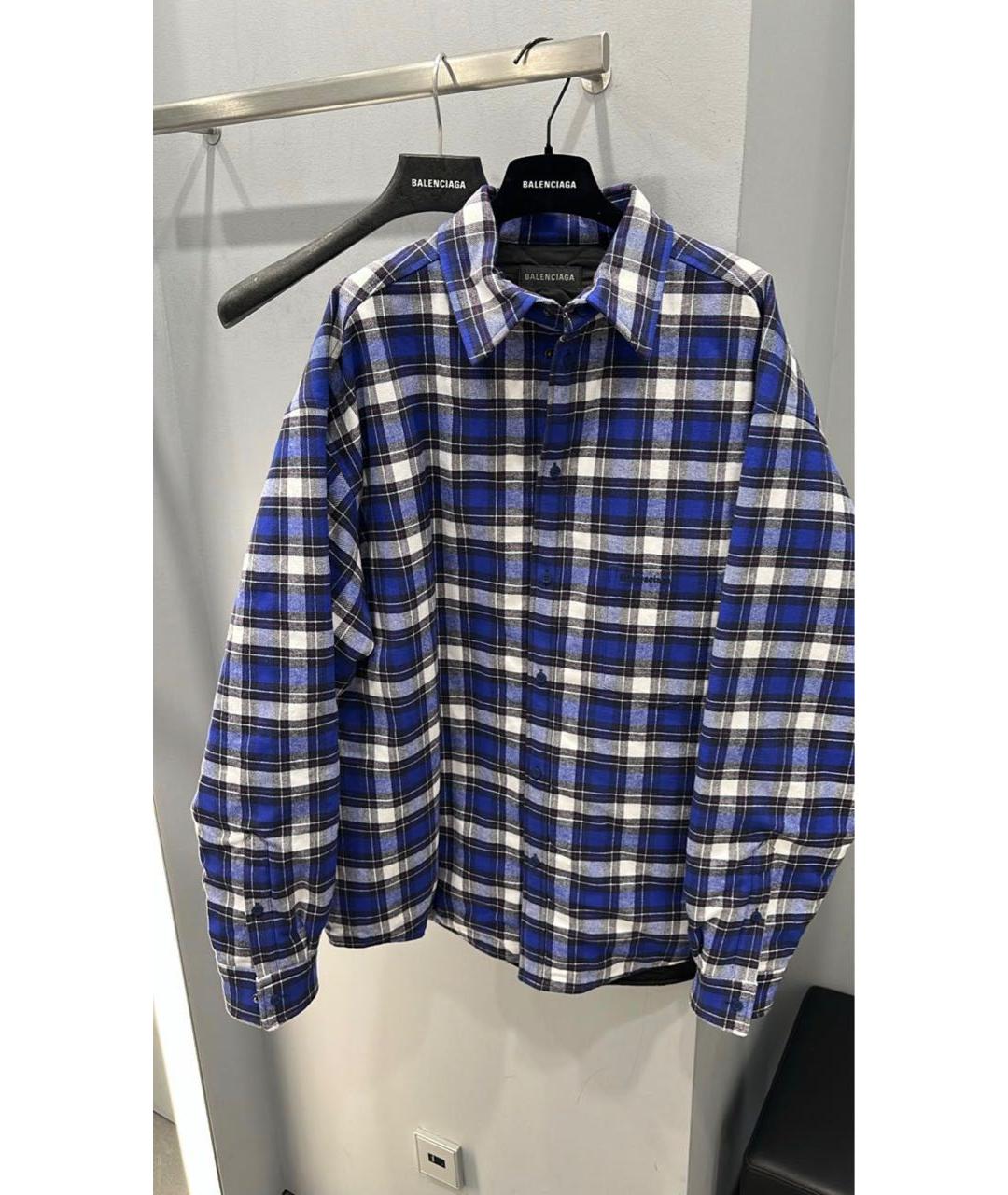 BALENCIAGA Темно-синяя хлопко-эластановая куртка, фото 7