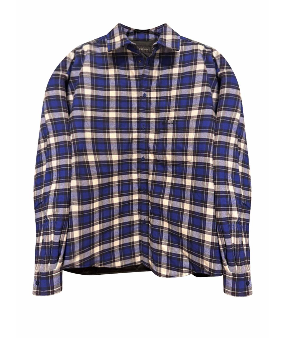 BALENCIAGA Темно-синяя хлопко-эластановая куртка, фото 1