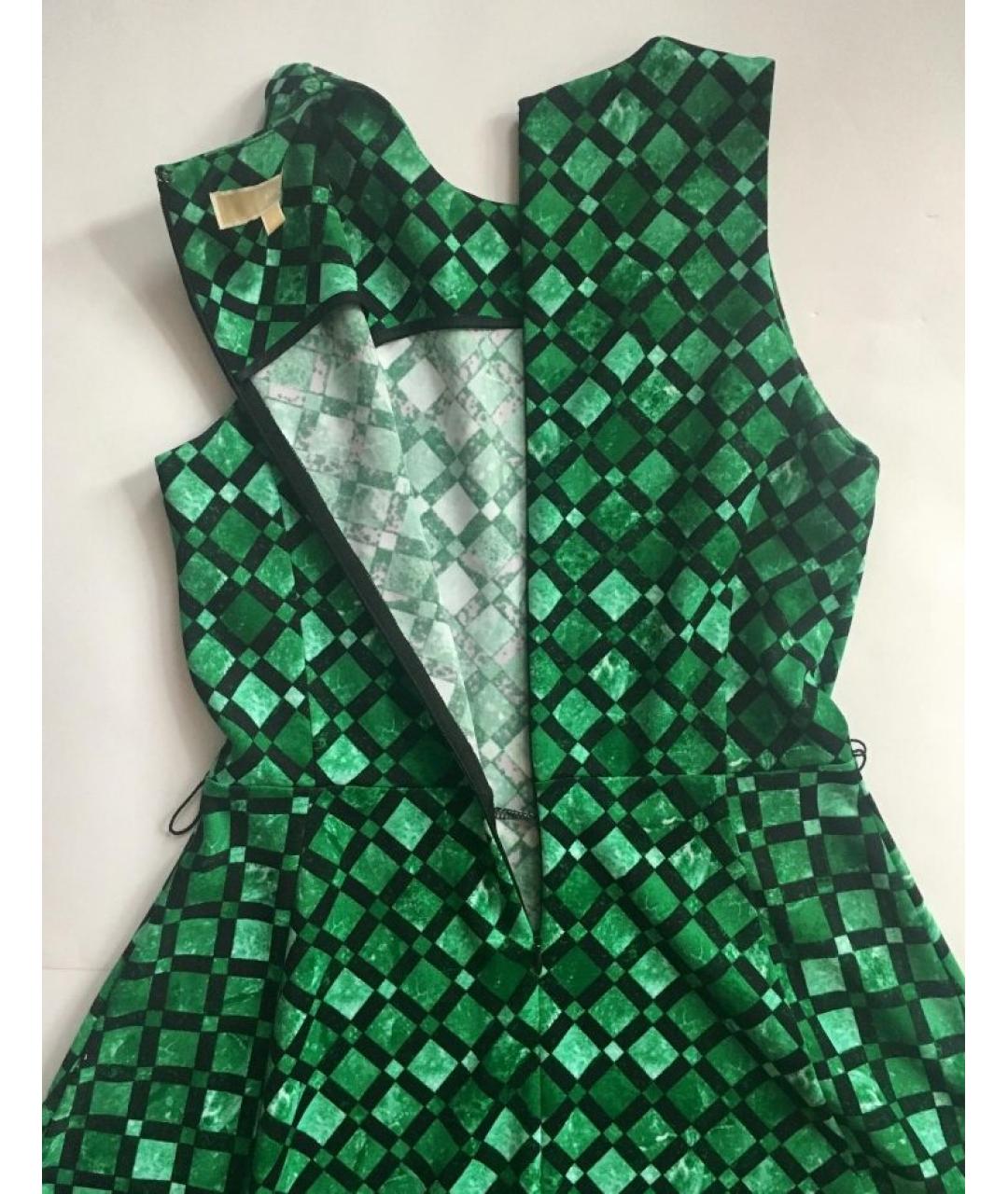 MICHAEL MICHAEL KORS Зеленые полиэстеровое повседневное платье, фото 3