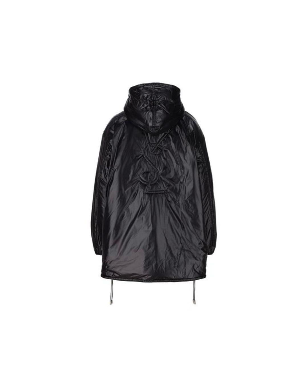 SAINT LAURENT Черная полиэстеровая куртка, фото 2