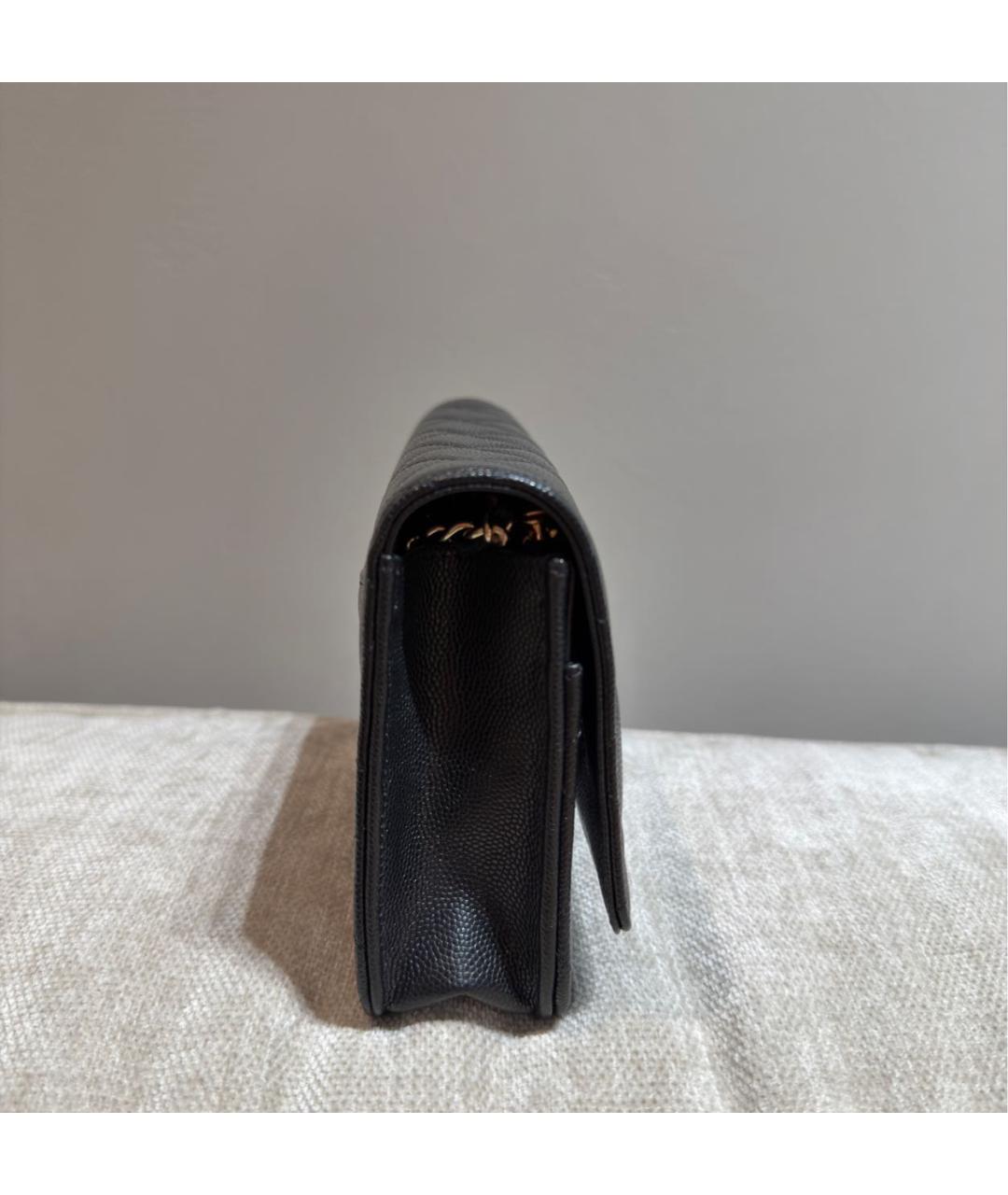 CHANEL Черная кожаная сумка через плечо, фото 2