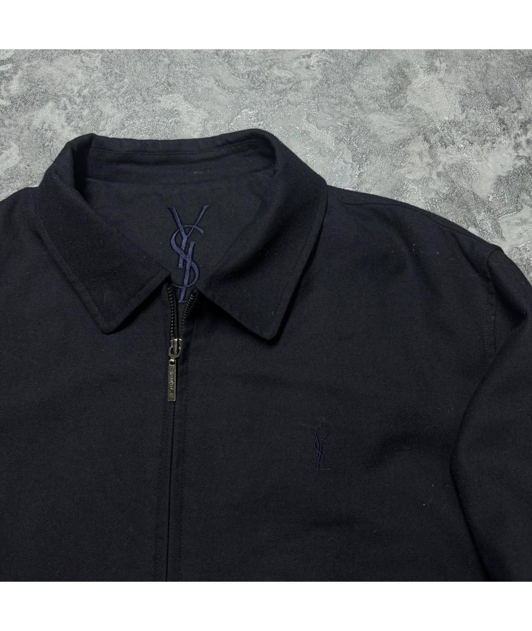 SAINT LAURENT Темно-синяя куртка, фото 2