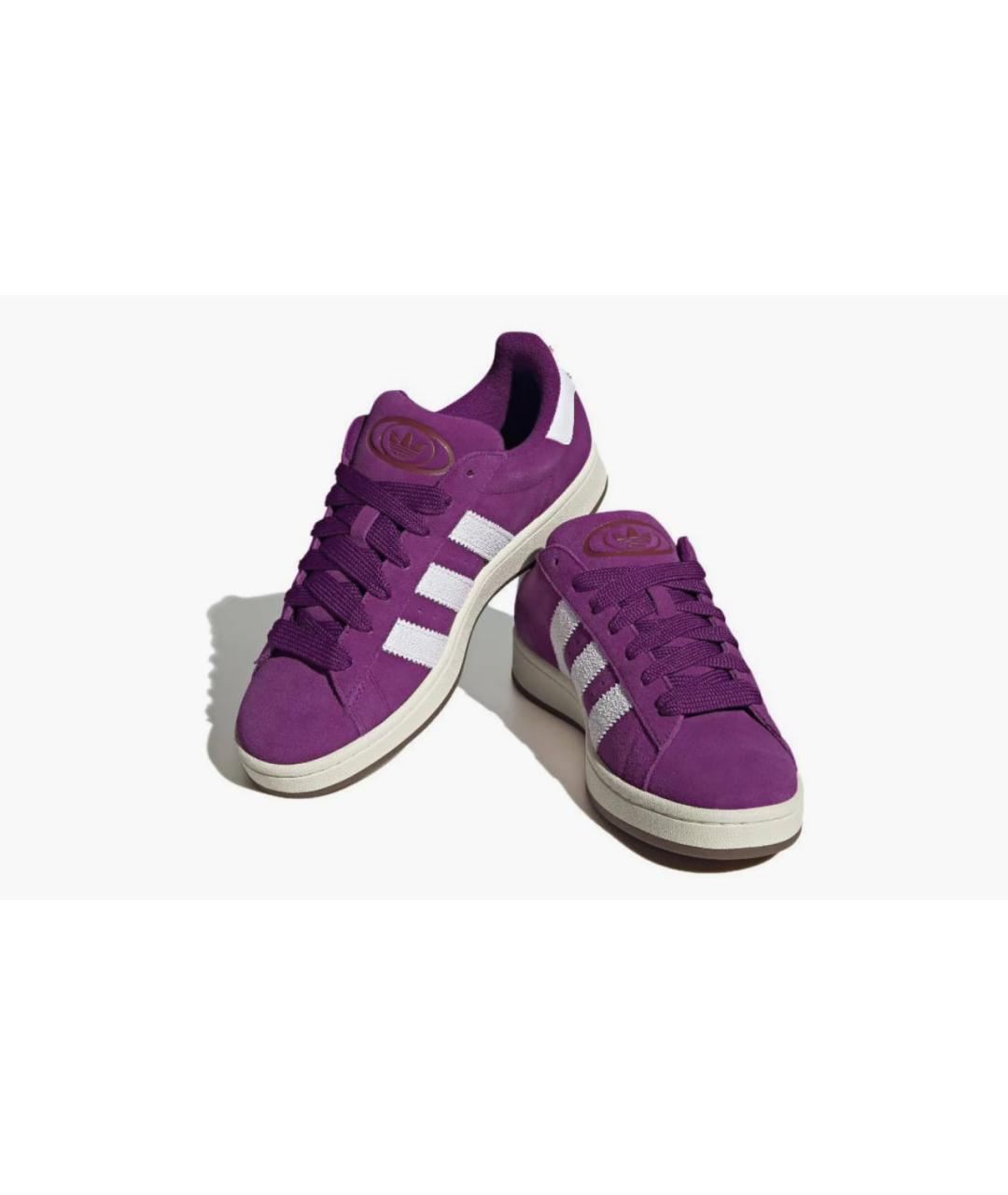 ADIDAS Фиолетовые замшевые кроссовки, фото 2