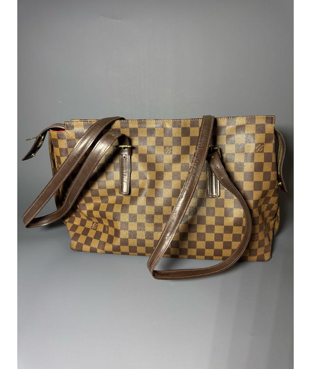 LOUIS VUITTON Коричневая сумка с короткими ручками, фото 3