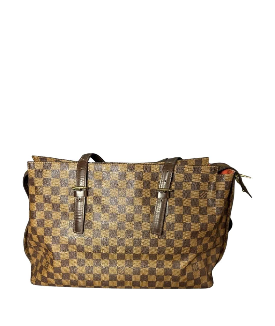 LOUIS VUITTON Коричневая сумка с короткими ручками, фото 1