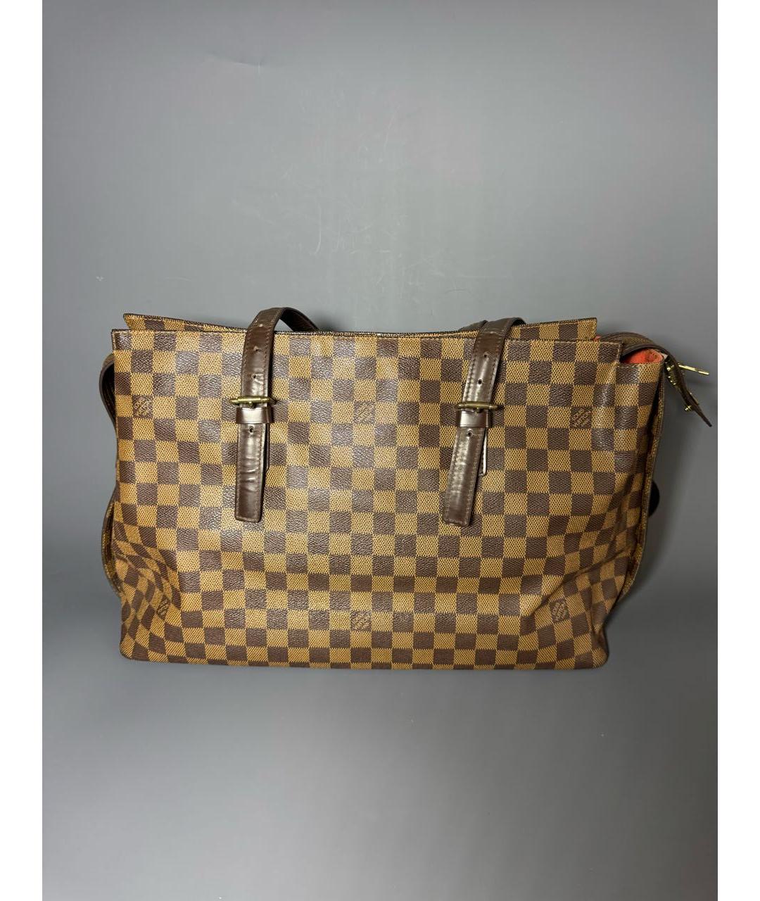 LOUIS VUITTON Коричневая сумка с короткими ручками, фото 8