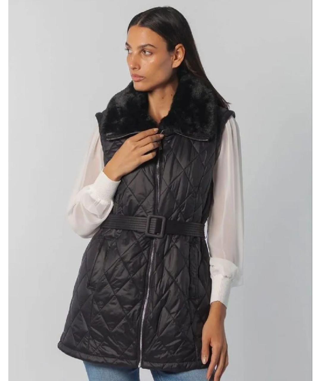 CALVIN KLEIN Черный полиэстеровый жилет, фото 4