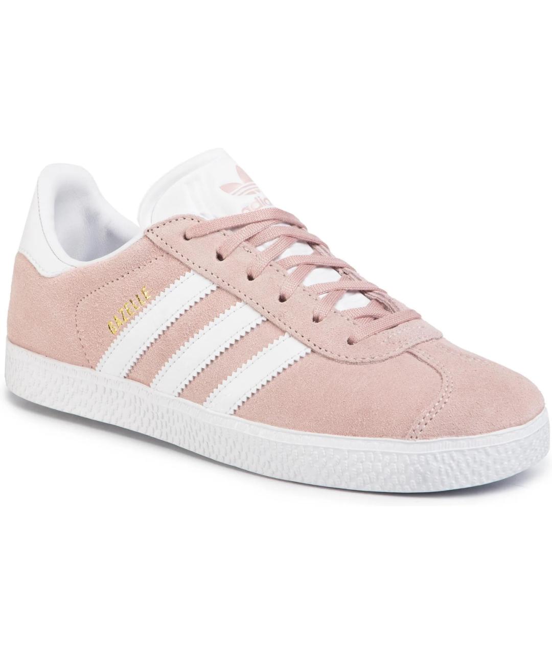 ADIDAS Розовые замшевые кеды, фото 3