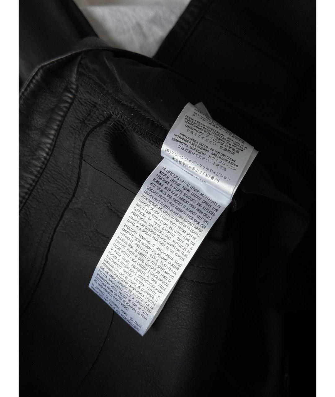 GUCCI Черные кожаные повседневные брюки, фото 8