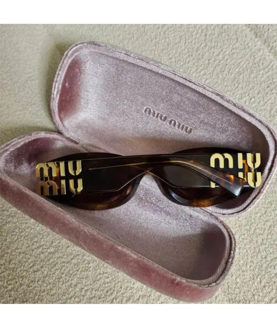 MIU MIU Мульти пластиковые солнцезащитные очки, фото 4