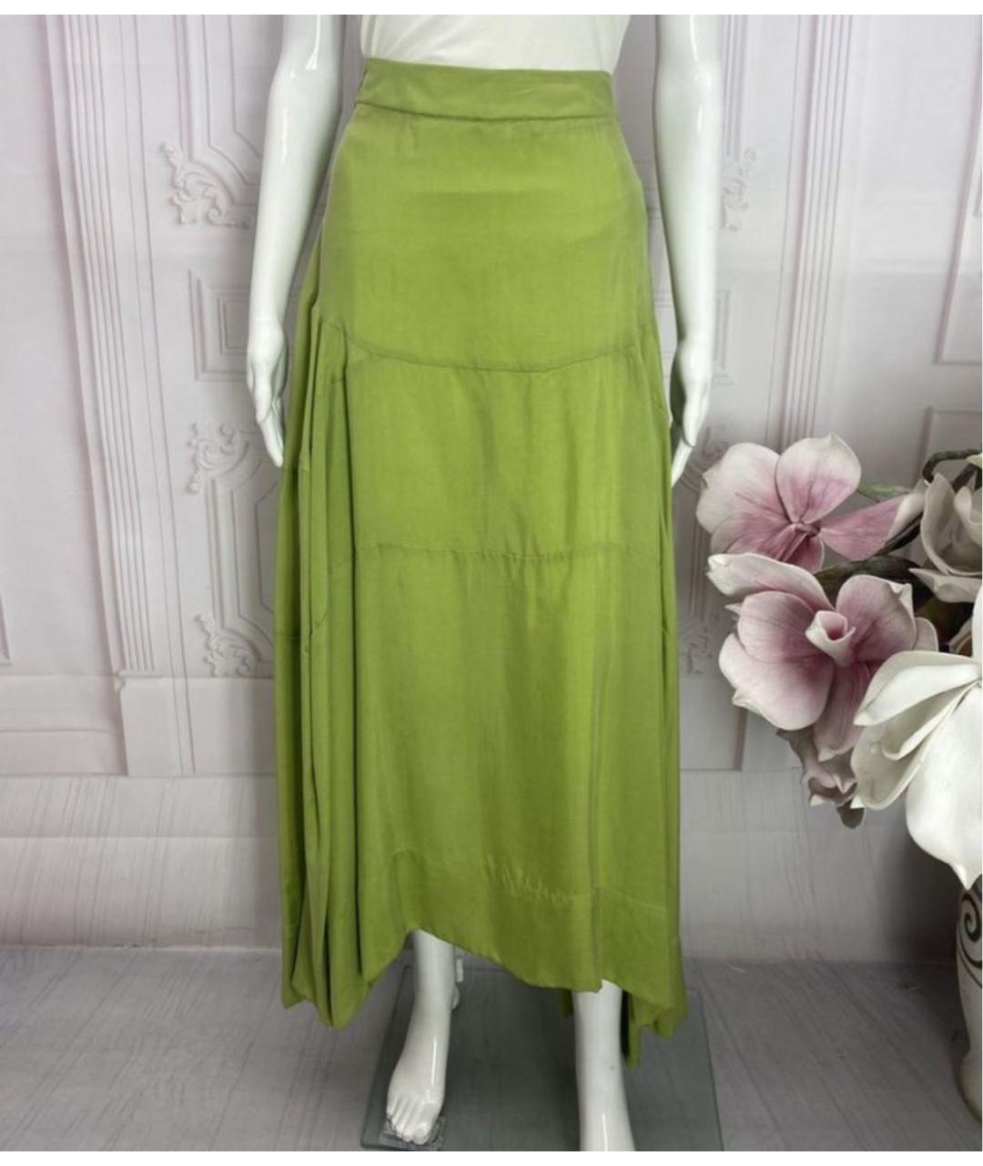 VIVIENNE WESTWOOD Салатовая юбка миди, фото 8