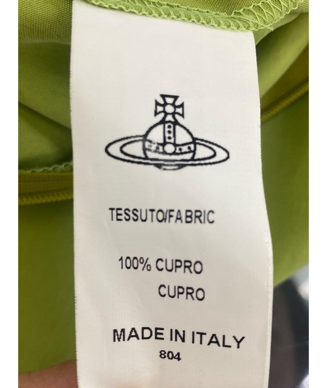 VIVIENNE WESTWOOD Салатовая юбка миди, фото 7