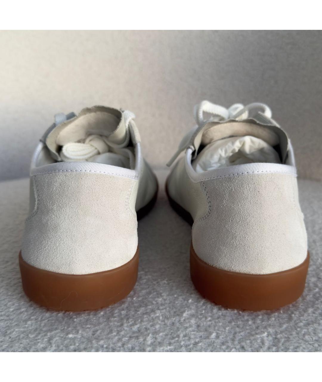 CHANEL Белые кожаные кеды, фото 4