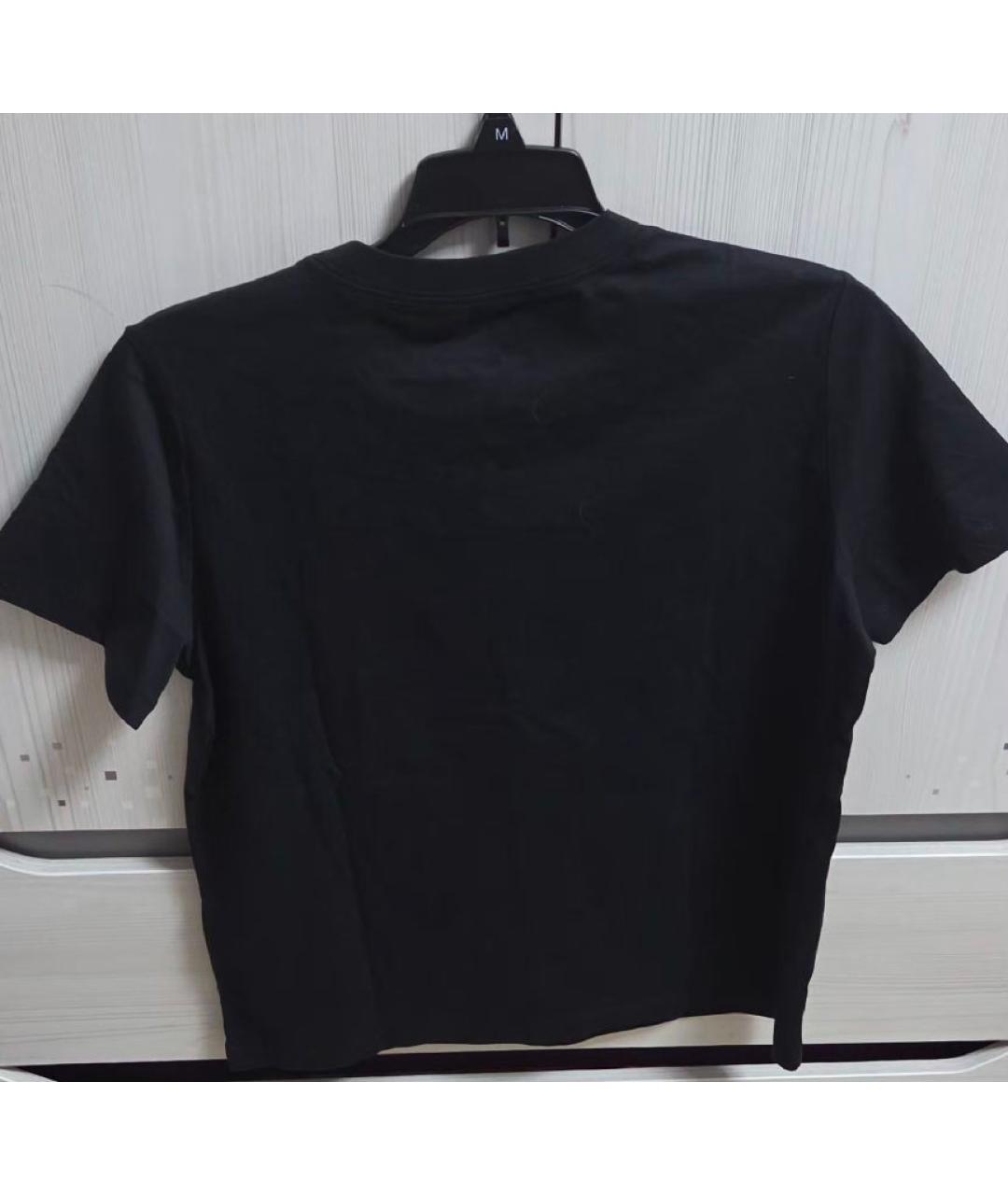 CALVIN KLEIN Черная хлопковая футболка, фото 2