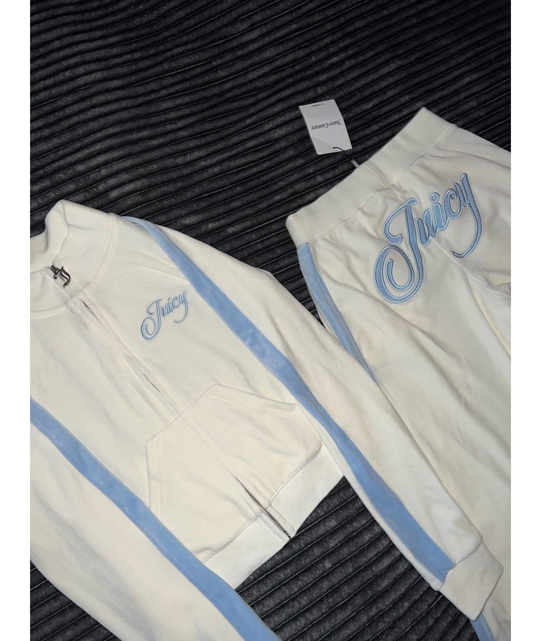 JUICY COUTURE Белый велюровый спортивные костюмы, фото 3