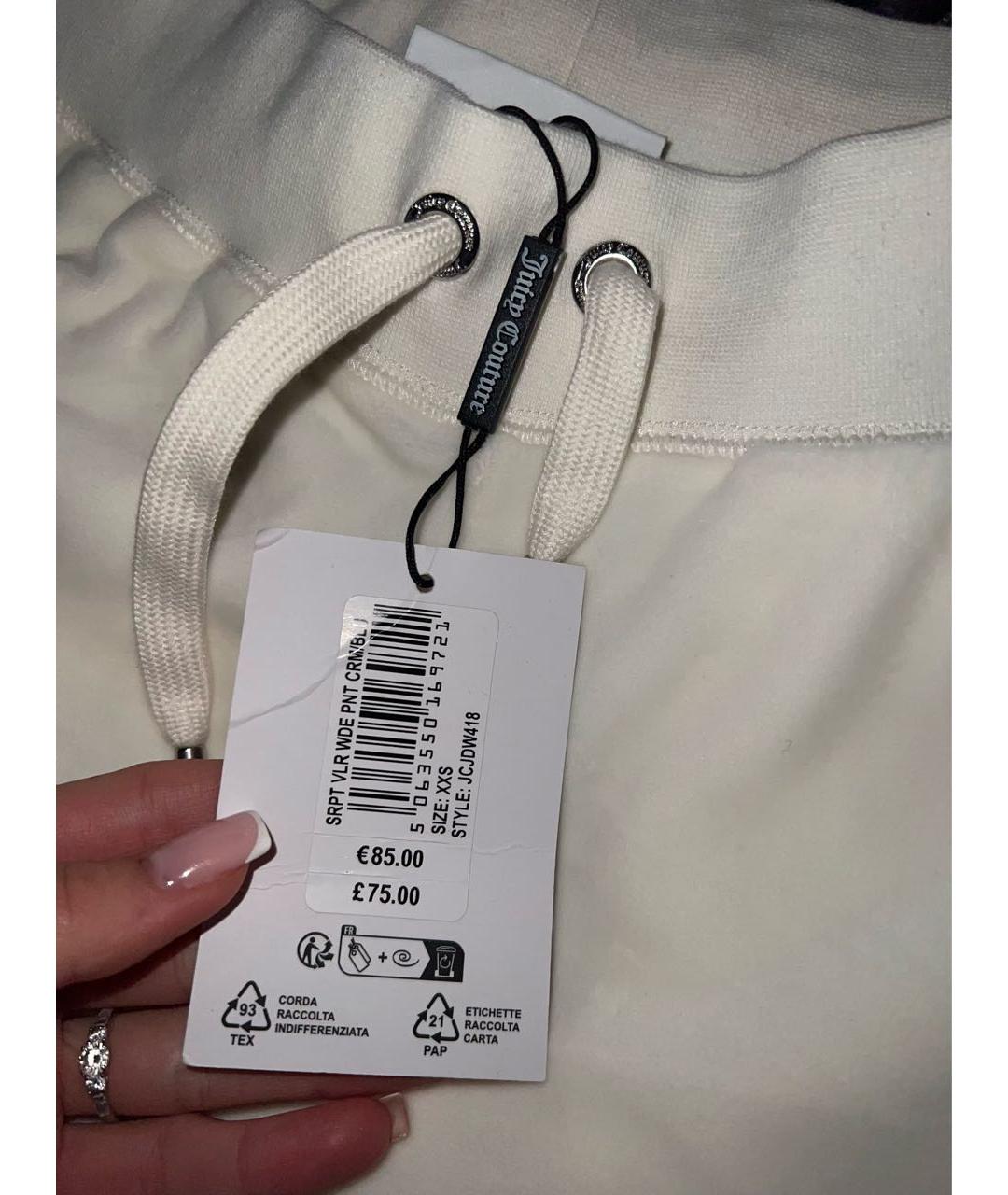 JUICY COUTURE Белый велюровый спортивные костюмы, фото 7