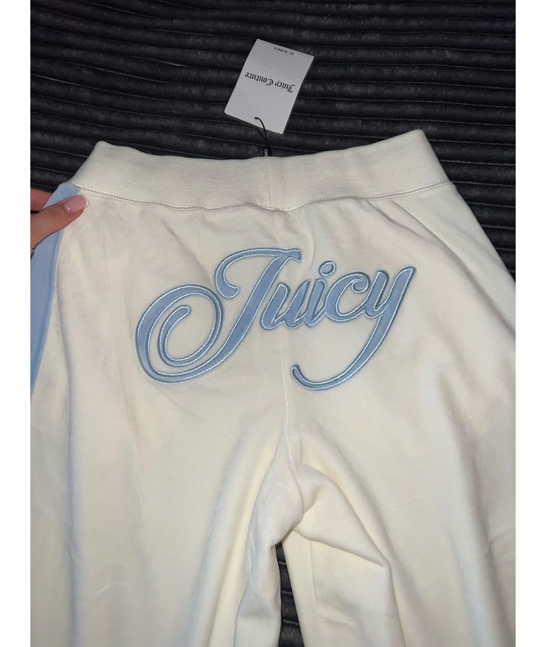 JUICY COUTURE Белый велюровый спортивные костюмы, фото 8