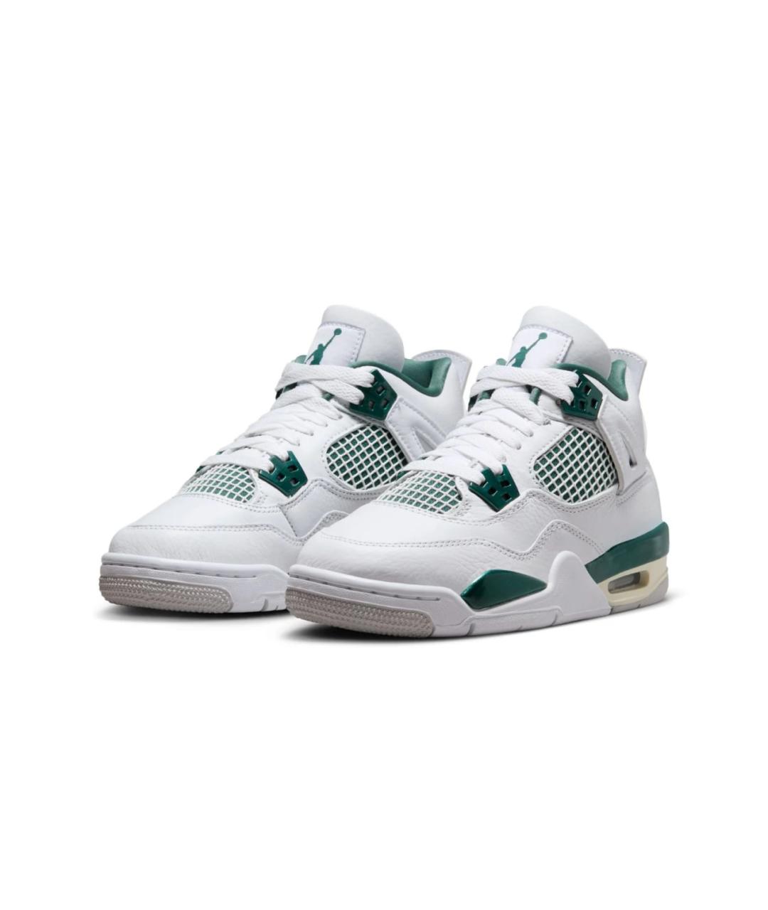 JORDAN Зеленые кожаные кроссовки, фото 2