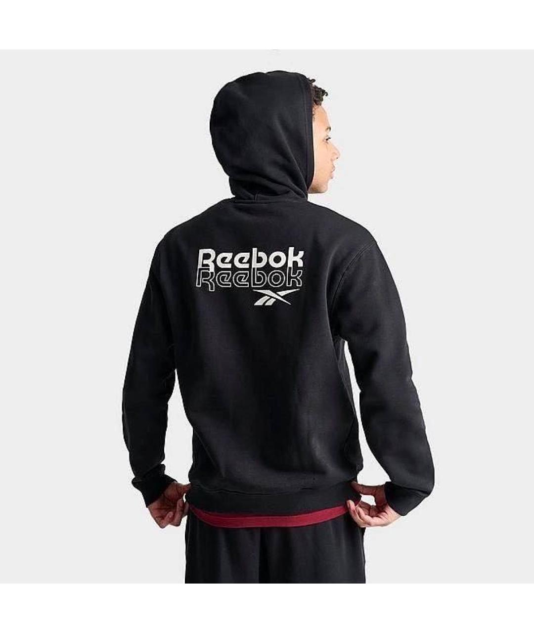 REEBOK Черный хлопковый спортивный костюм, фото 4
