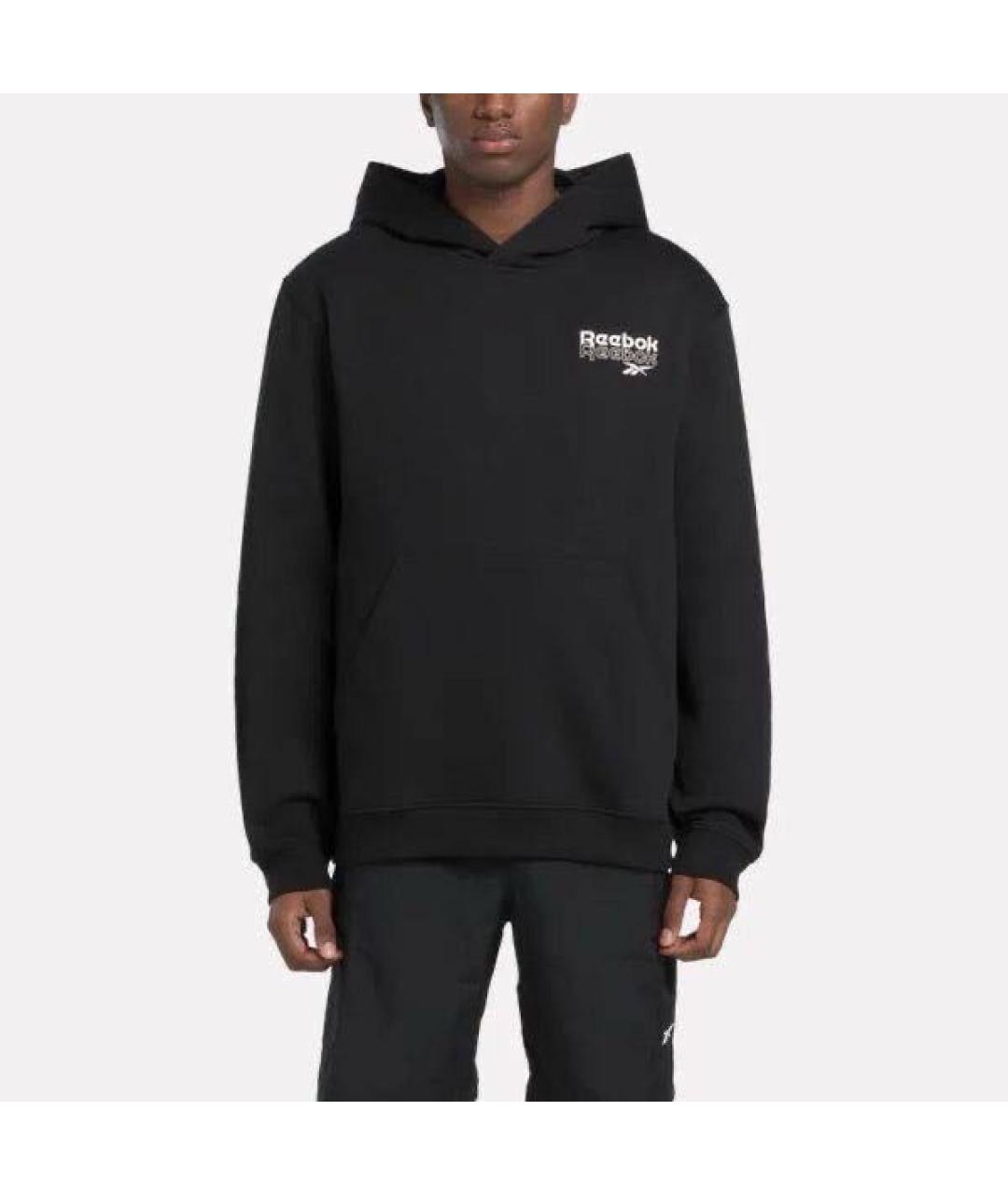 REEBOK Черный хлопковый спортивный костюм, фото 2