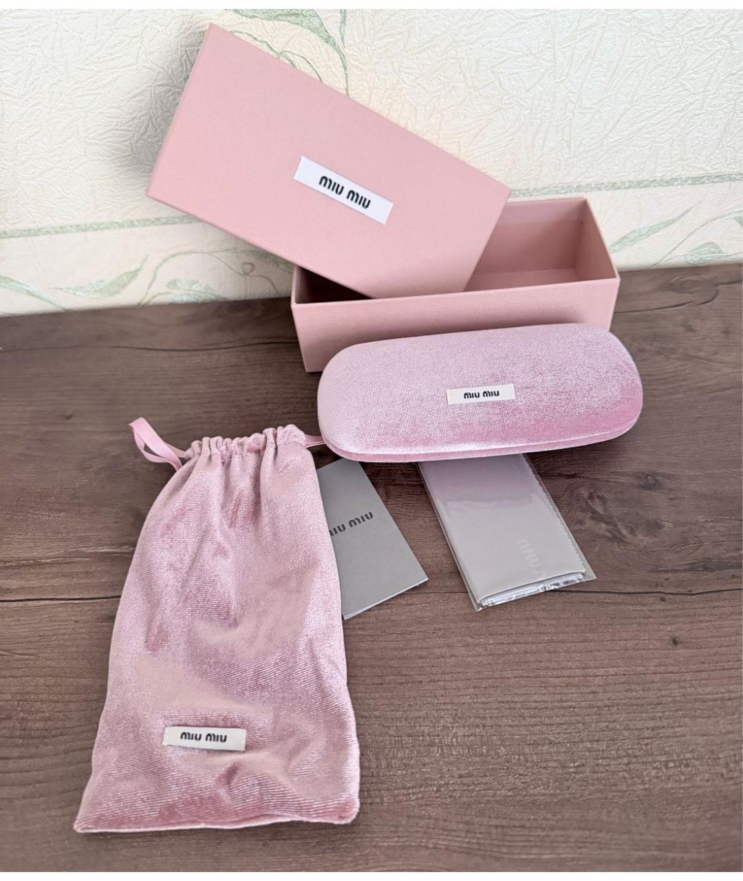 MIU MIU Черные пластиковые солнцезащитные очки, фото 6