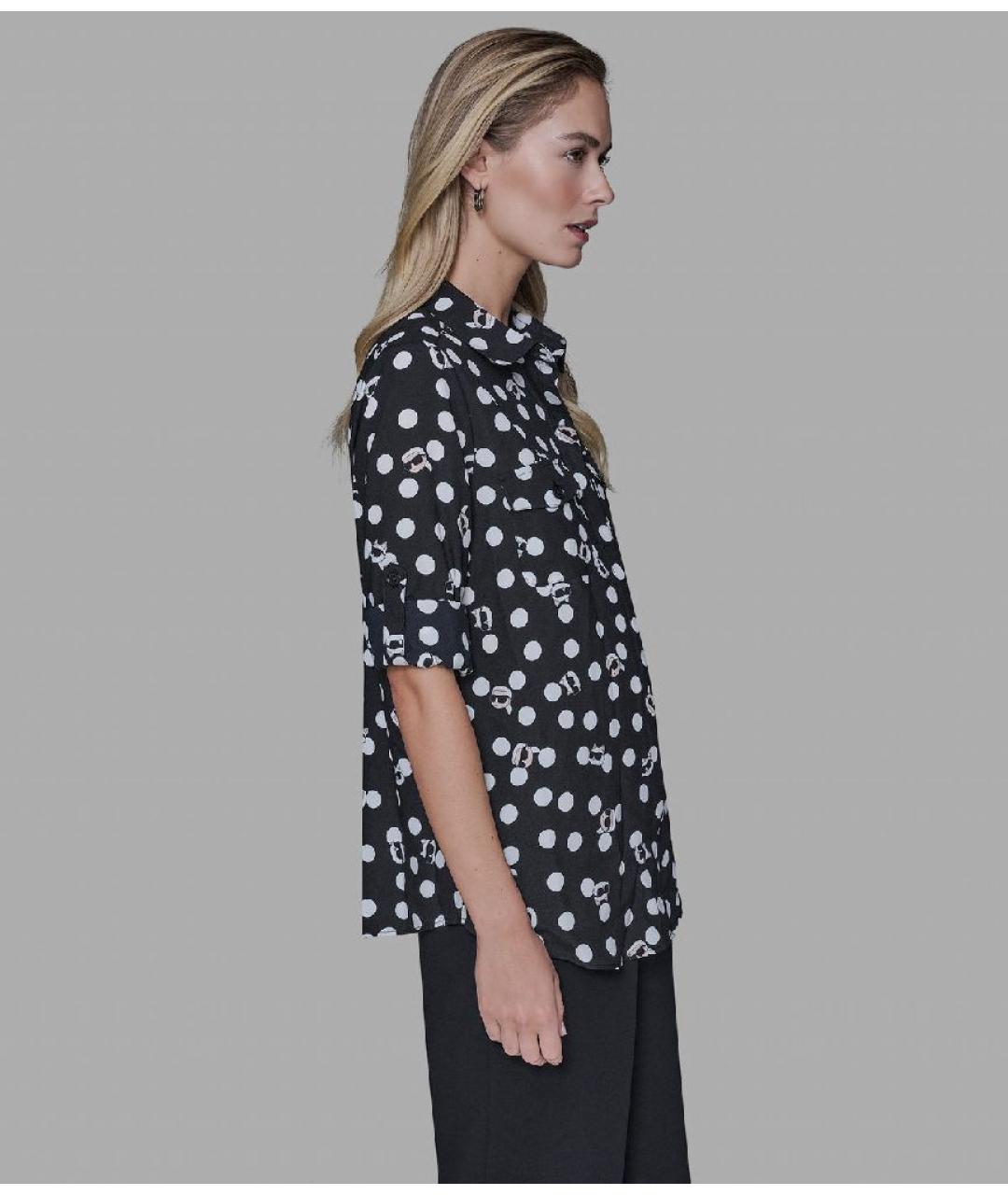 KARL LAGERFELD Черная полиэстеровая рубашка, фото 4