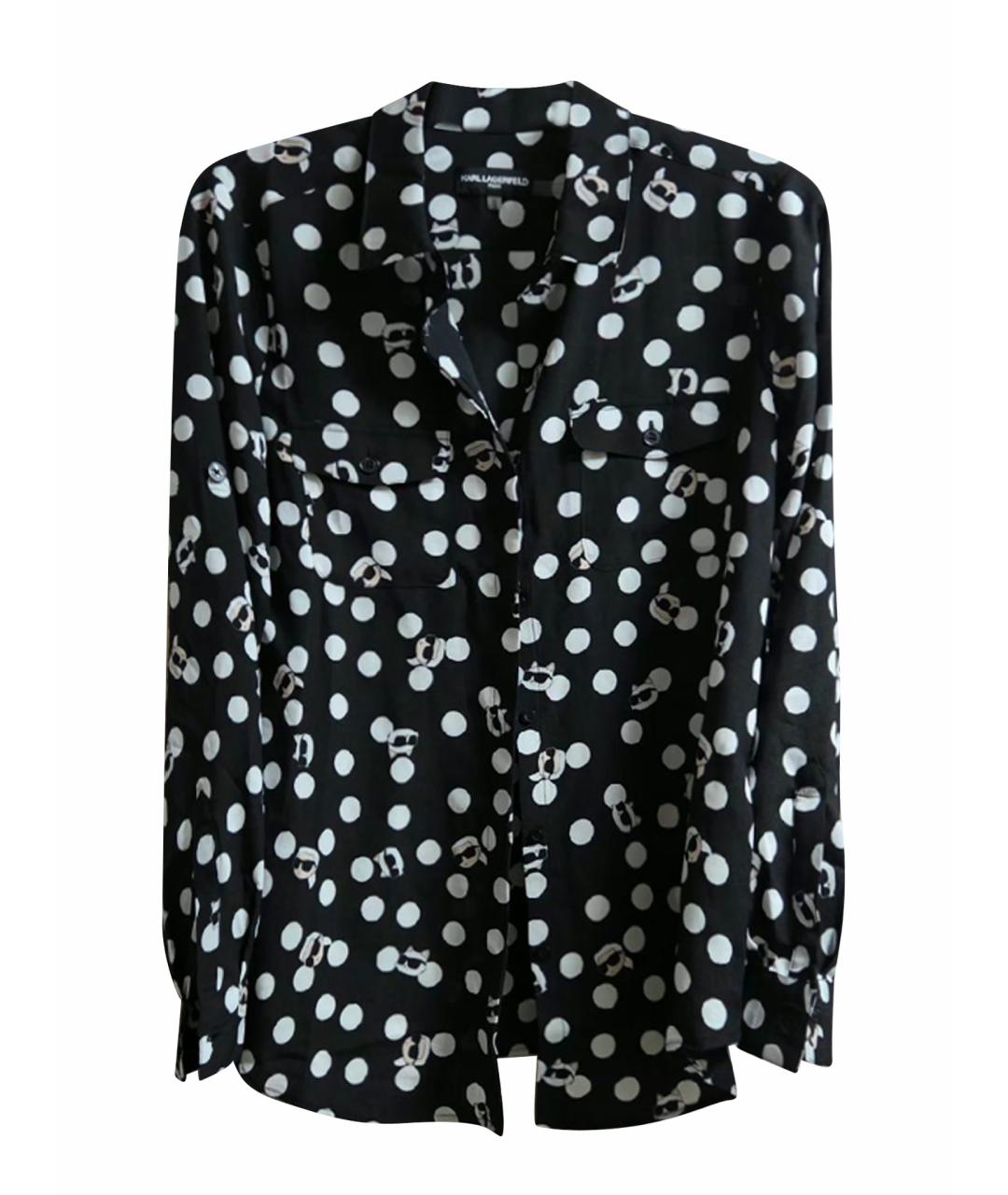 KARL LAGERFELD Черная полиэстеровая рубашка, фото 1