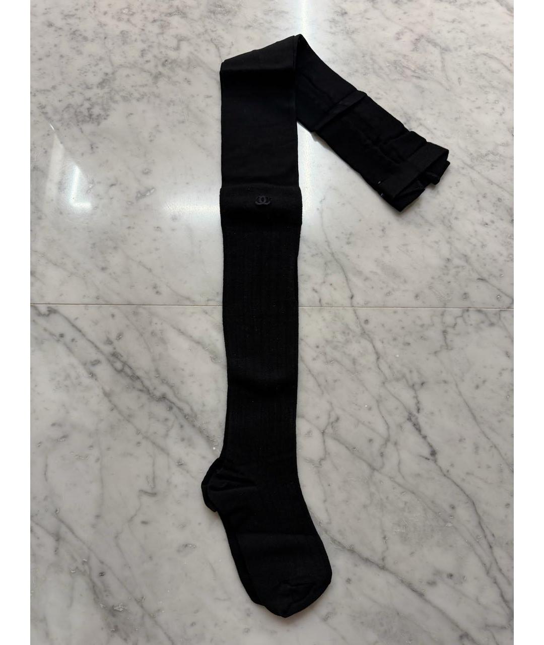 CHANEL Черные носки, чулки и колготы, фото 4