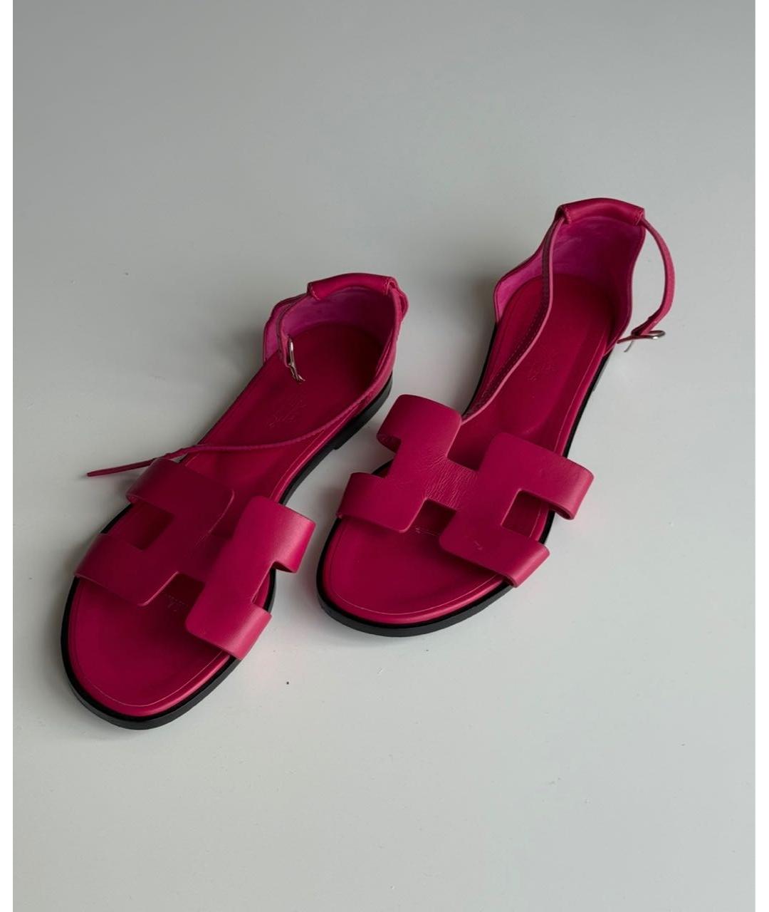 HERMES Кожаные сандалии, фото 2