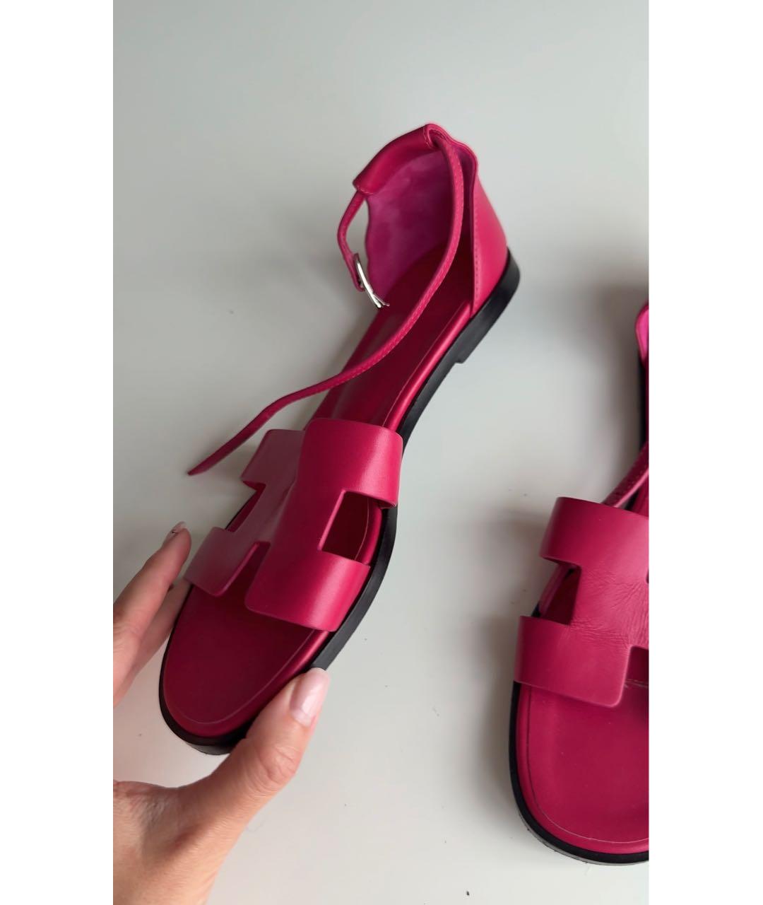 HERMES Кожаные сандалии, фото 5