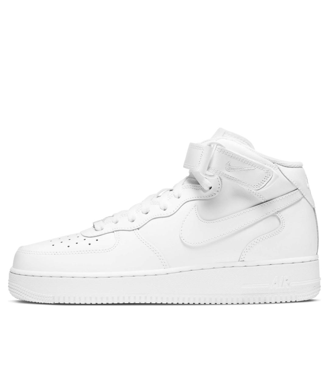 NIKE Белые кожаные кроссовки, фото 4