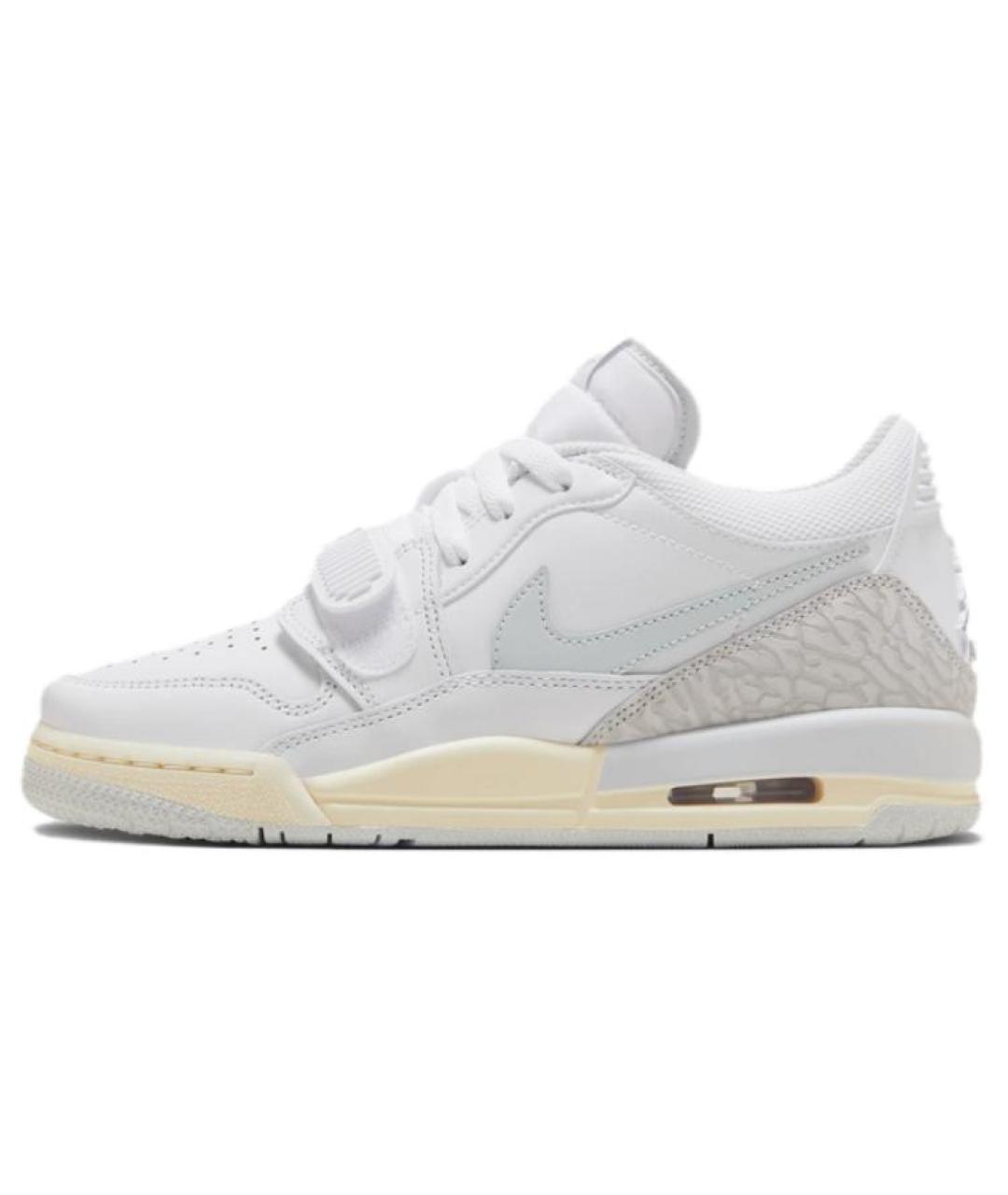 JORDAN Белые кожаные кроссовки, фото 3