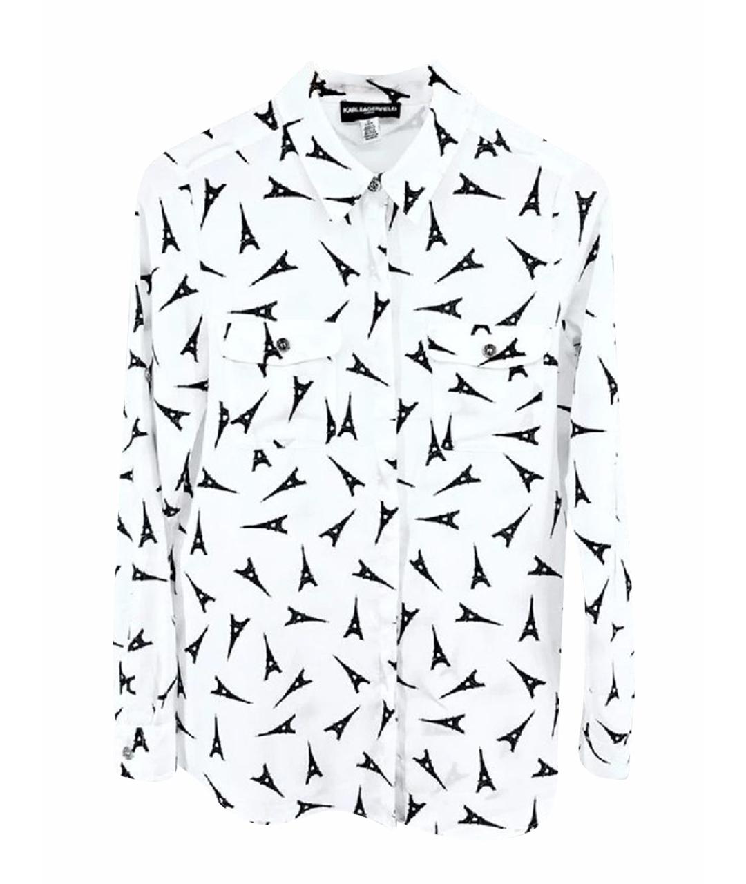 KARL LAGERFELD Белая полиэстеровая рубашка, фото 1