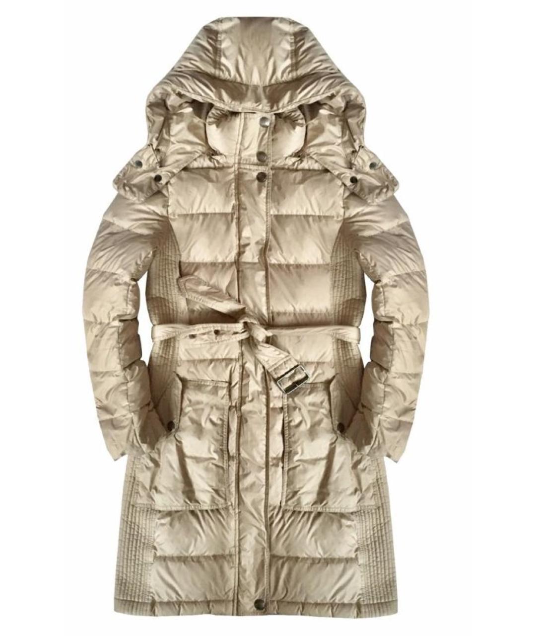 BURBERRY Бежевый полиэстеровый пуховик, фото 10