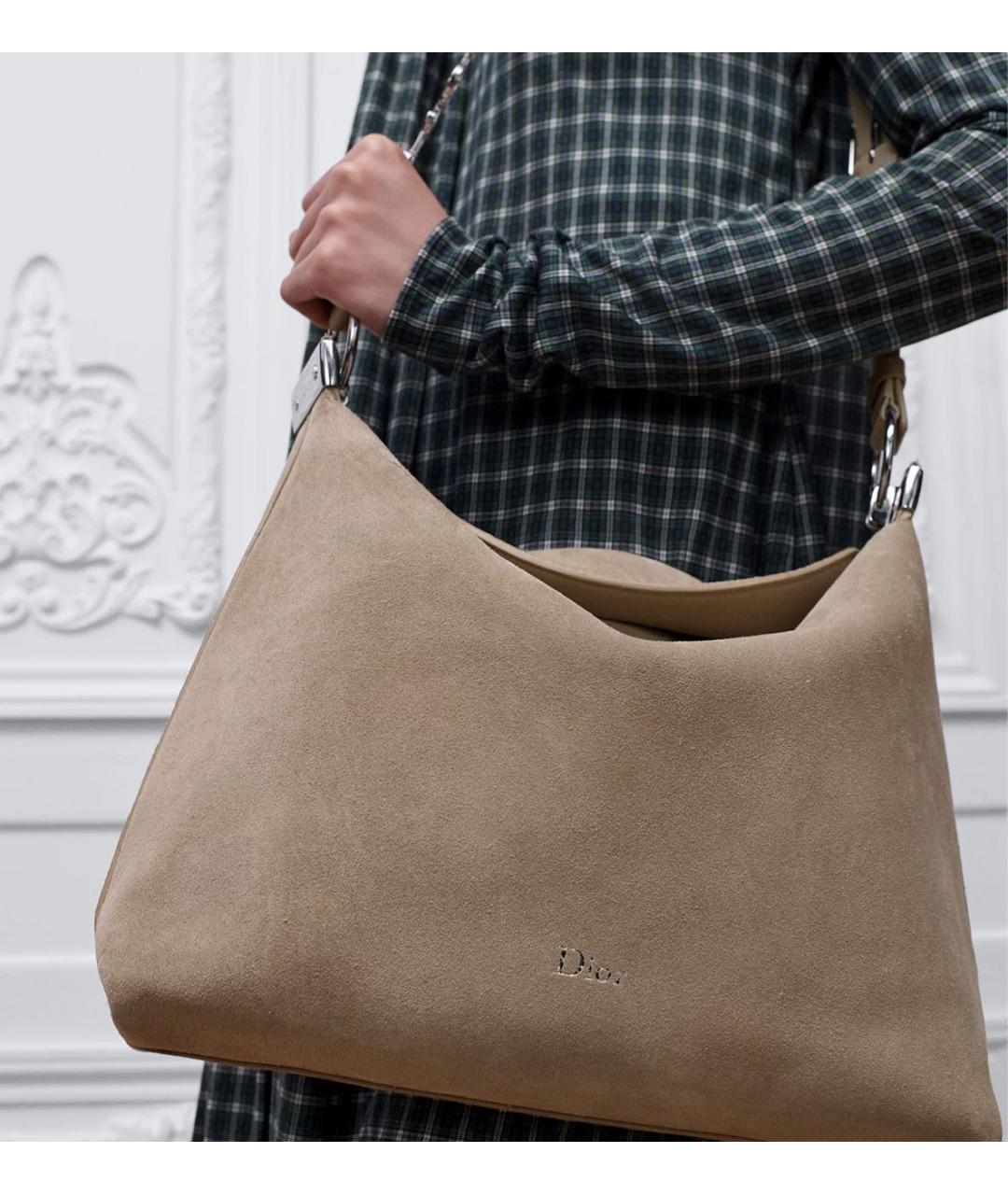 CHRISTIAN DIOR Бежевая сумка с короткими ручками, фото 4