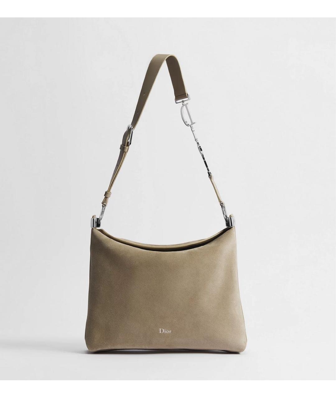 CHRISTIAN DIOR Бежевая сумка с короткими ручками, фото 5