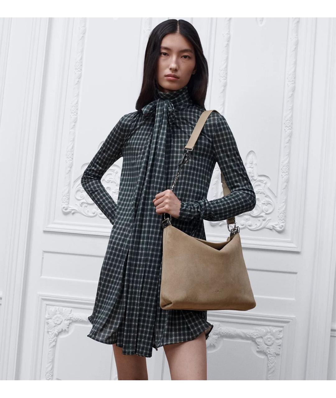 CHRISTIAN DIOR Бежевая сумка с короткими ручками, фото 2