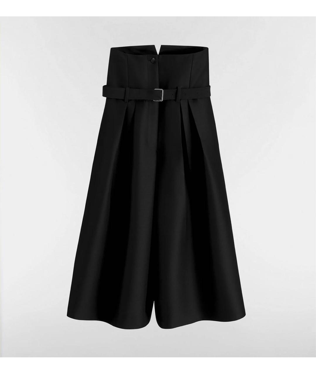 CHRISTIAN DIOR Черные шерстяные прямые брюки, фото 5