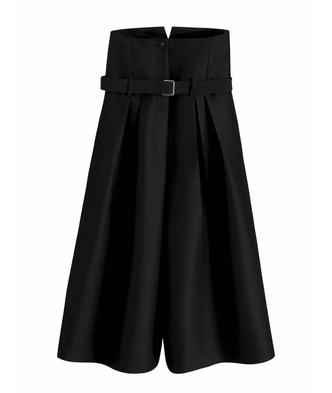 CHRISTIAN DIOR Черные шерстяные прямые брюки, фото 1