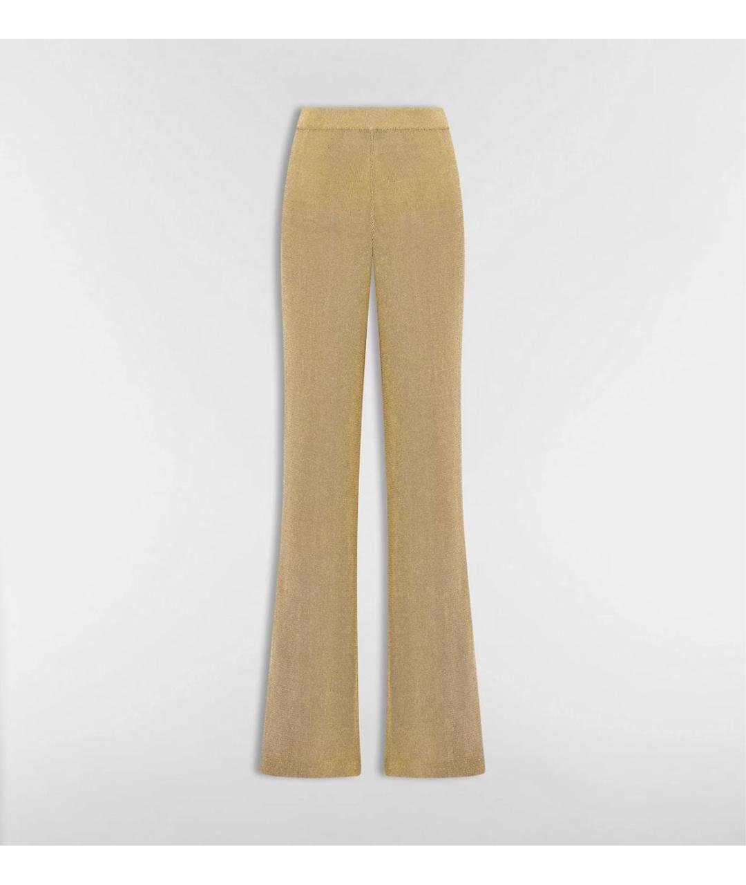 CHRISTIAN DIOR Желтые прямые брюки, фото 4