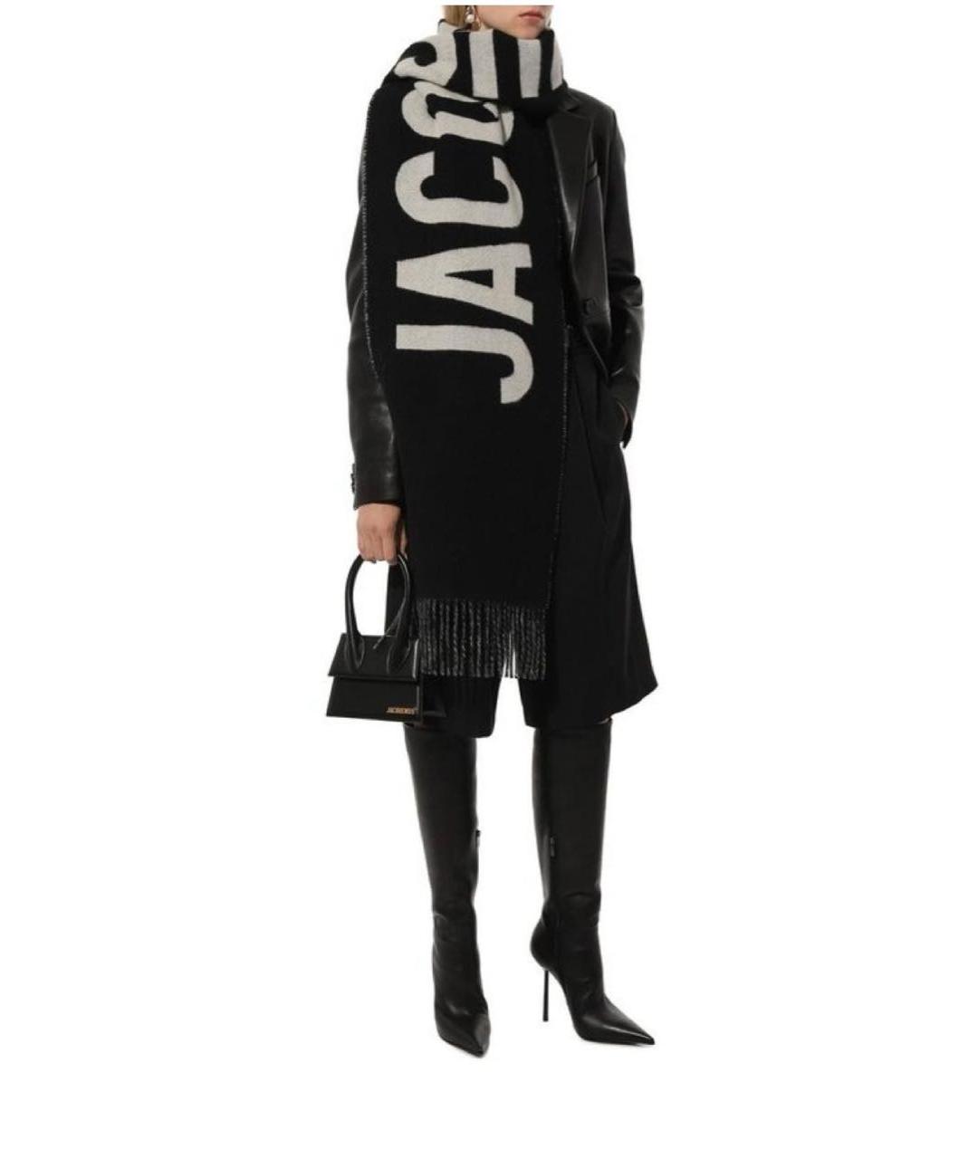 JACQUEMUS Темно-синий шерстяной шарф, фото 7