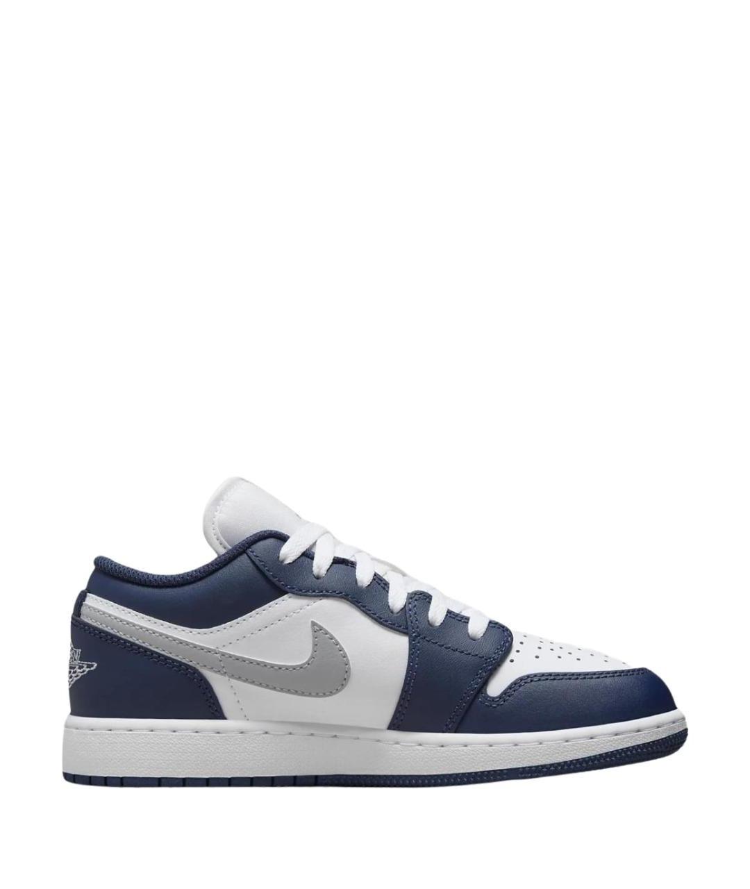 JORDAN Голубые кожаные кроссовки, фото 1