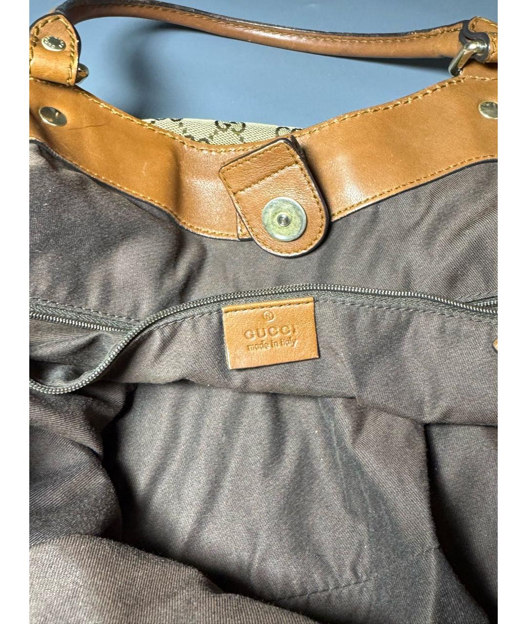 GUCCI Коричневая сумка с короткими ручками, фото 4
