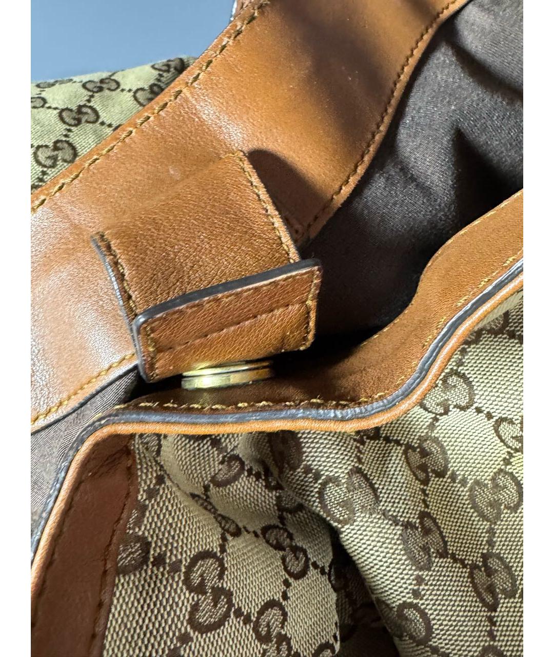 GUCCI Коричневая сумка с короткими ручками, фото 5